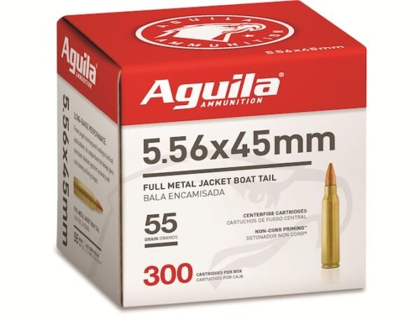 Aguila Ammunition 5.56x45mm NATO 55 Grain Full Metal Jacket 600 rounds