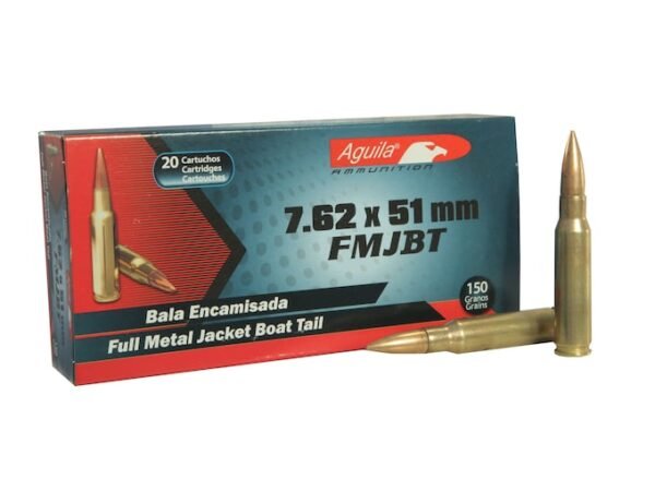 Aguila Ammunition 7.62x51mm NATO 150 Grain Full Metal Jacket 500 rounds