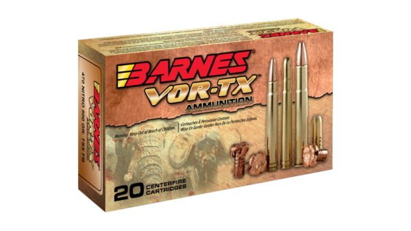 Barnes Vor-Tx Safari Centerfire .375 H&H Magnum 300 grain TSX Flat Base 500 rounds