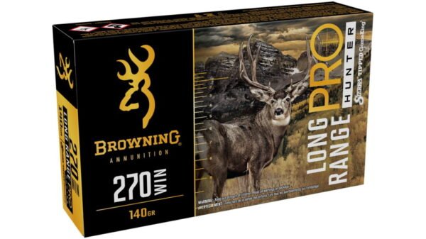 Browning Long Range Pro .270 Winchester 140 grain Sierra Tipped GameKing Brass Cased 500 rounds