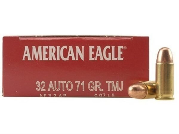 Federal American Eagle Ammunition 32 ACP 71 Grain Total Metal Jacket 500 round