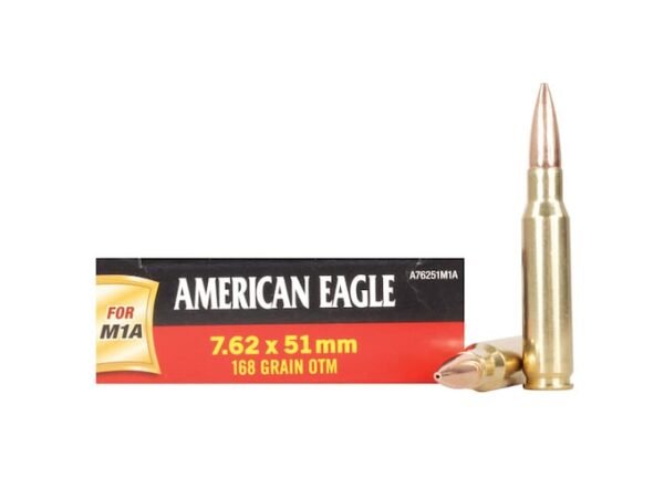 Federal American Eagle Ammunition 7.62x51mm NATO 168 Grain Open Tip Match 500 rounds