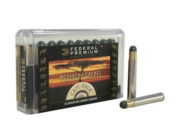 Federal Premium Safari Ammunition 458 Winchester Magnum 500 Grain Woodleigh Hydrostatically Stabilized Solid Bullets 100 round