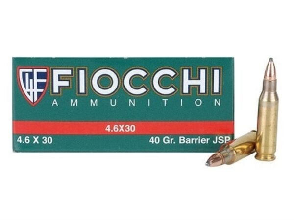 Fiocchi Ammunition 4.6x30mm HK 40 Grain Barrier Soft Point 1000 round