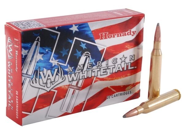 Hornady American Whitetail Ammunition 25-06 Remington 117 Grain Interlock Spire Point Boat Tail 500 rounds