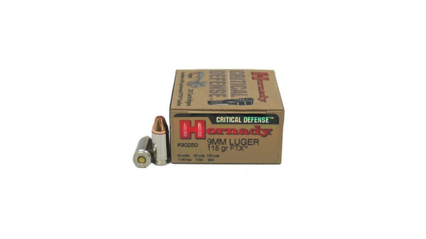 Hornady Critical Defense 9mm Luger 115 Grain Flex Tip eXpanding 500 rounds