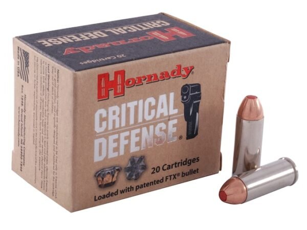 Hornady Critical Defense Ammunition 45 Colt (Long Colt) 185 Grain FTX 500 rounds