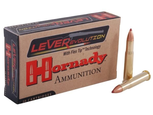 Hornady LEVERevolution Ammunition 32 Winchester Special 165 Grain FTX 300 round