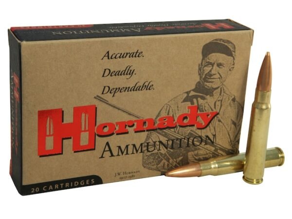 Hornady Vintage Match Ammunition 8x57mm JS Mauser (323 Diameter) 196 Grain Hollow Point Boat Tail 300 rounds