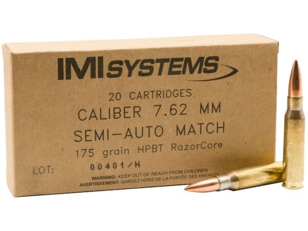 MI Ammunition 7.62x51mm NATO 175 Grain M118LR Razor Core (Sierra MatchKing Hollow Point) 500 rounds