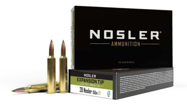 Nosler .28 Nosler 150 grain E-Tip Lead-Free Brass 300 rounds