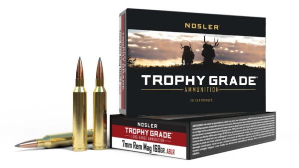 Nosler 7mm Remington Magnum Long Range AccuBond 168 grain Brass Cased 500 rounds