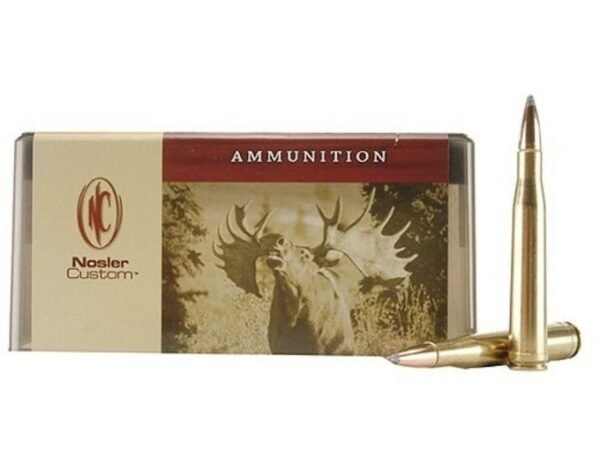 Nosler Custom Ammunition 300 H&H Magnum 180 Grain Partition Spitzer 100 round