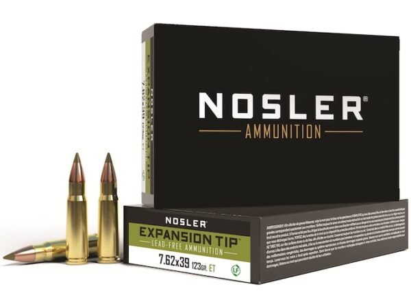 Nosler E-Tip Ammunition 7.62x39mm 123 Grain E-Tip Lead-Free