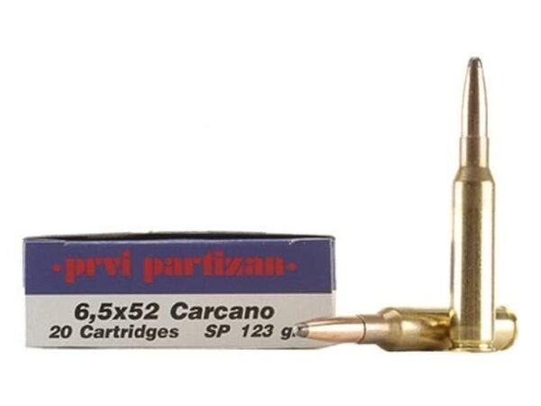 Prvi Partizan Ammunition 6.5x52mm Mannlicher-Carcano 123 Grain Soft Point 500 round