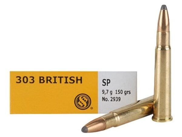 Sellier & Bellot Ammunition 303 British 150 Grain Soft Point 500 rounds