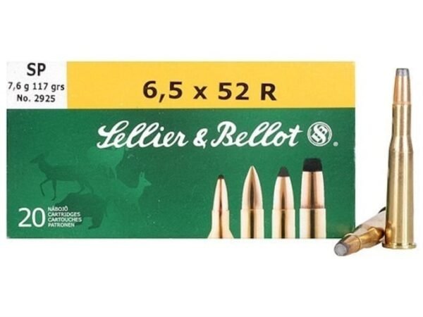 Sellier & Bellot Ammunition 6.5x52mm Rimmed 117 Grain Soft Point 500 round