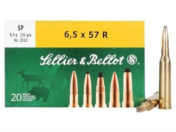 Sellier & Bellot Ammunition 6.5x57mm Rimmed 131 Grain Soft Point 500 round