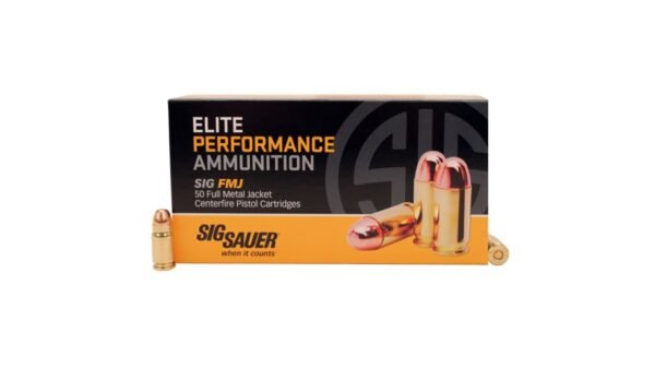 Sig Sauer Elite Performance .357 SIG 125 grain Full Metal Jacket Brass Cased 500 rounds