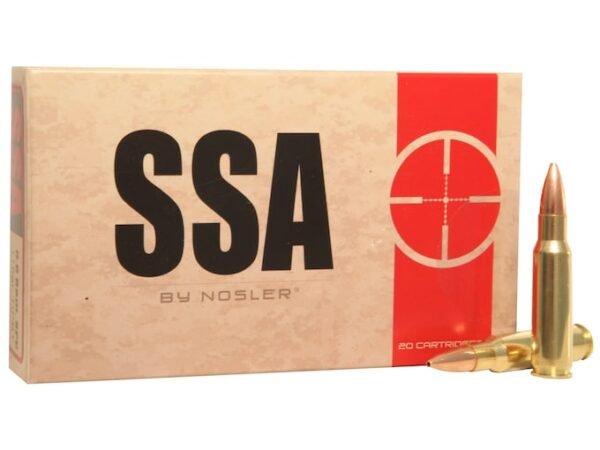 Silver State Armory Ammunition 6.8mm Remington SPC 115 Grain Nosler Custom Competition Hollow Point Boat Tail 500 rounds