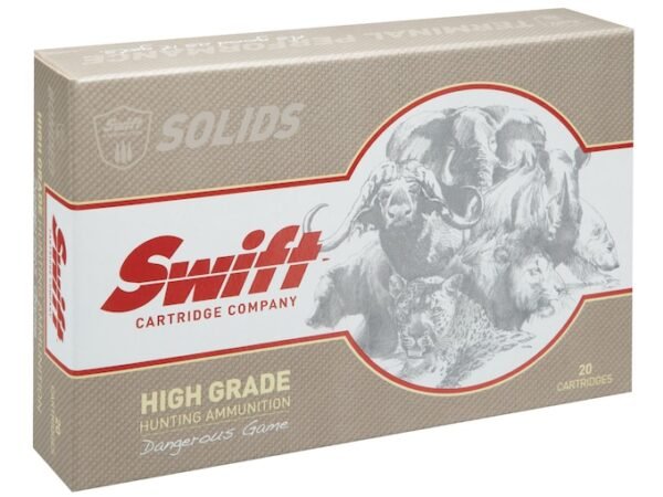 Swift High Grade Dangerous Game Hunting Ammunition 375 Ruger 300 Grain Swift Break-Away 100 round