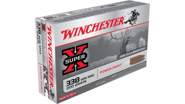 Winchester SUPER-X RIFLE .338 Winchester Magnum 200 grain Power-Point 300 rounds