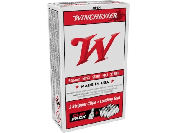 Winchester USA Ammunition 5.56x45mm NATO 55 Grain M193 Full Metal Jacket 600 rounds