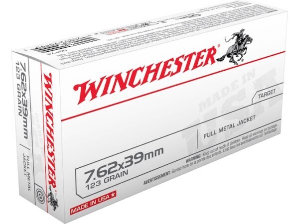 Winchester USA Ammunition 7.62x39mm 123 Grain Full Metal Jacket