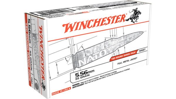 Winchester USA RIFLE 5.56x45mm NATO 55 grain Full Metal Jacket 500 rounds