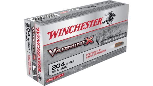 Winchester VARMINT X RIFLE .204 Ruger 32 grain Rapid Expansion Polymer Tip 500 rounds